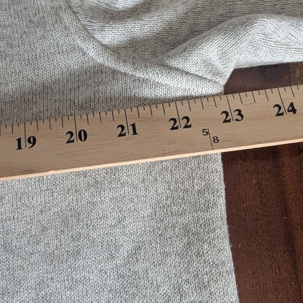 Nautica Quarter Zip Pullover Oatmeal Heather Fleece Lg Athliesure Preppy Casual - Picture 7 of 7